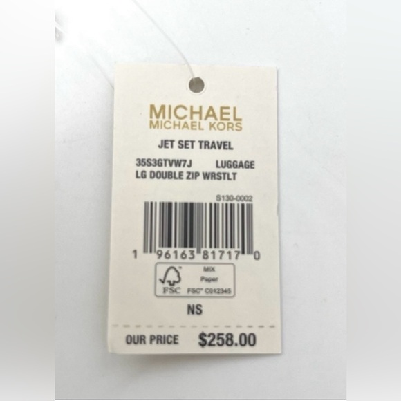 Michael Kors Large Double Zip Wallet Wristlet Brown - Picture 8 of 8